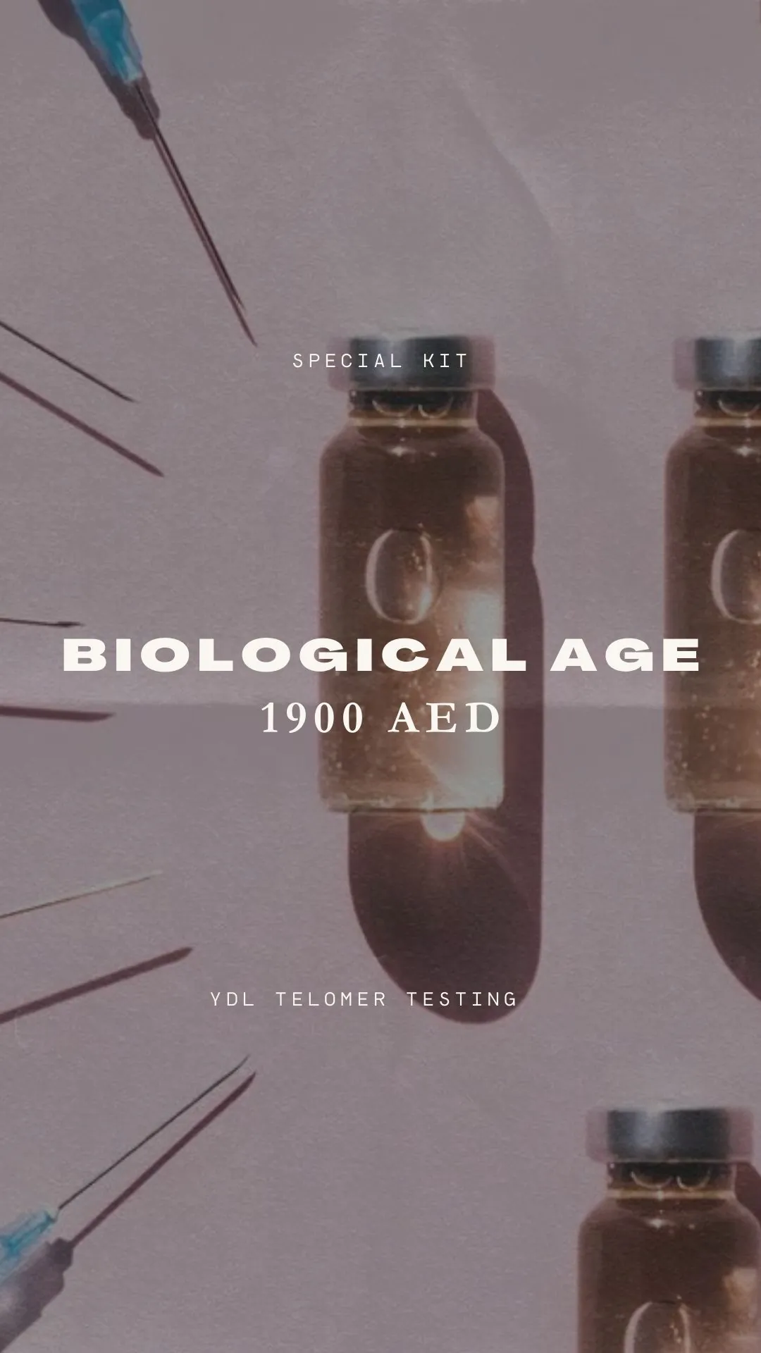 Story: biological age test, 1900 AED
